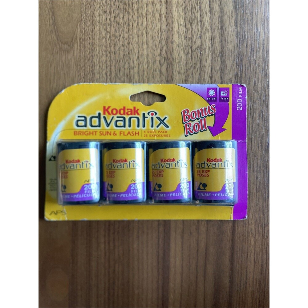 Kodak Advantix APS Color Film ISO 200, 25 Exposures 4-Pack  EXPIRED 6/2004